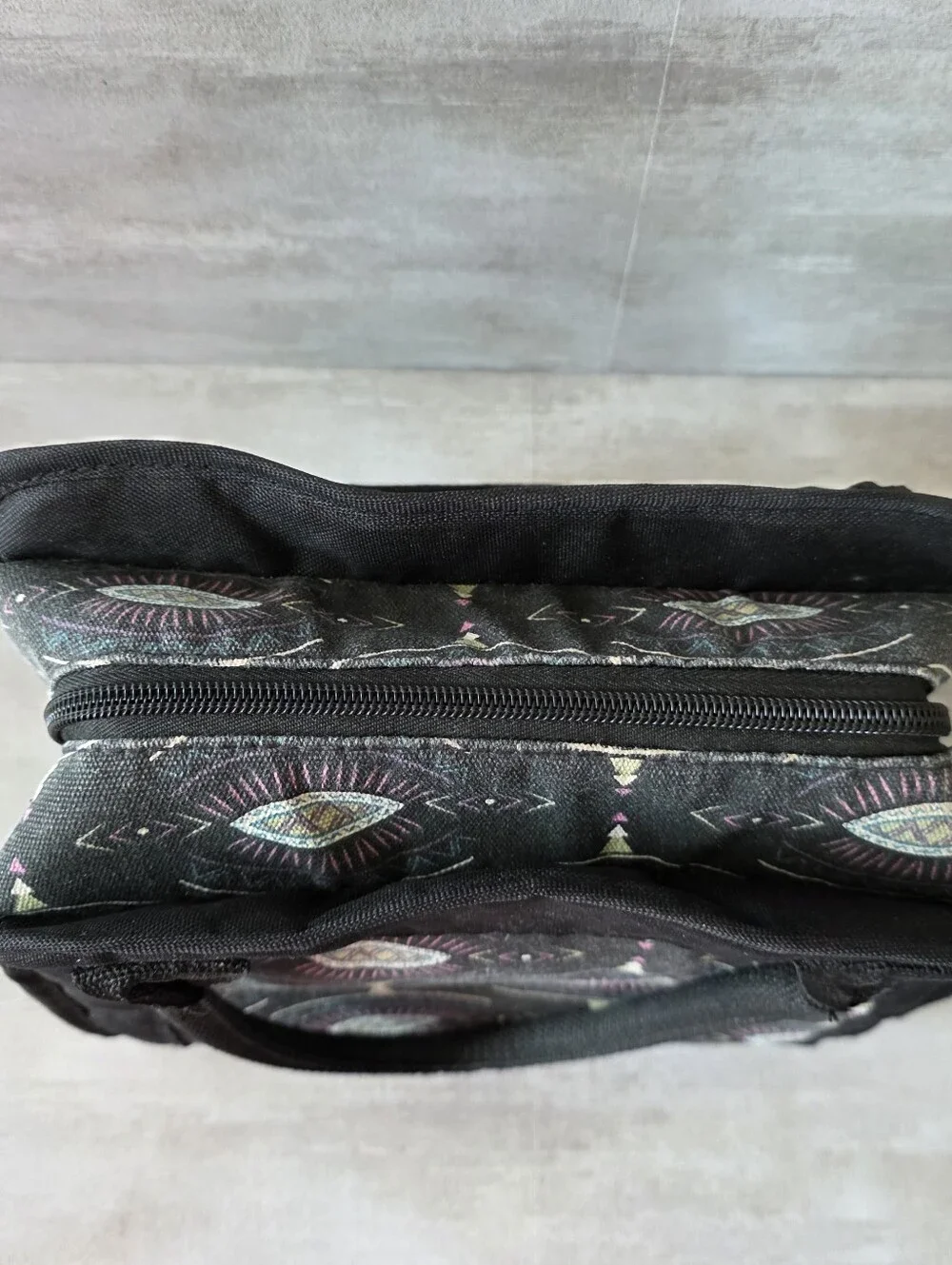 Fit & Fresh Black Patterned Insulated Lunch Bag